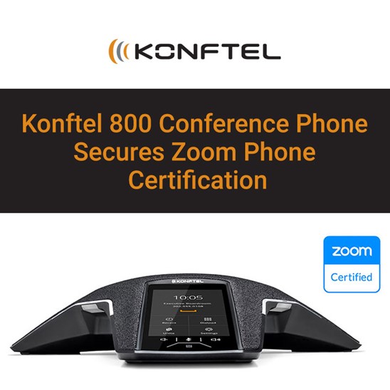 Konftel 800 Conference Phone Secures Zoom Phone Certification
